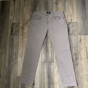 7 for all mankind Luxe Performance Straight Chino in grey. Size 36 waist.